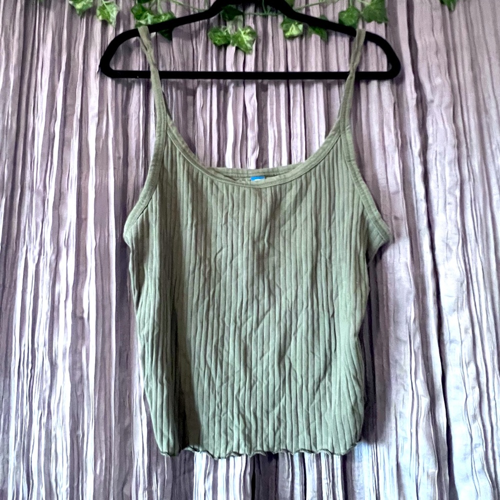 Green tank top